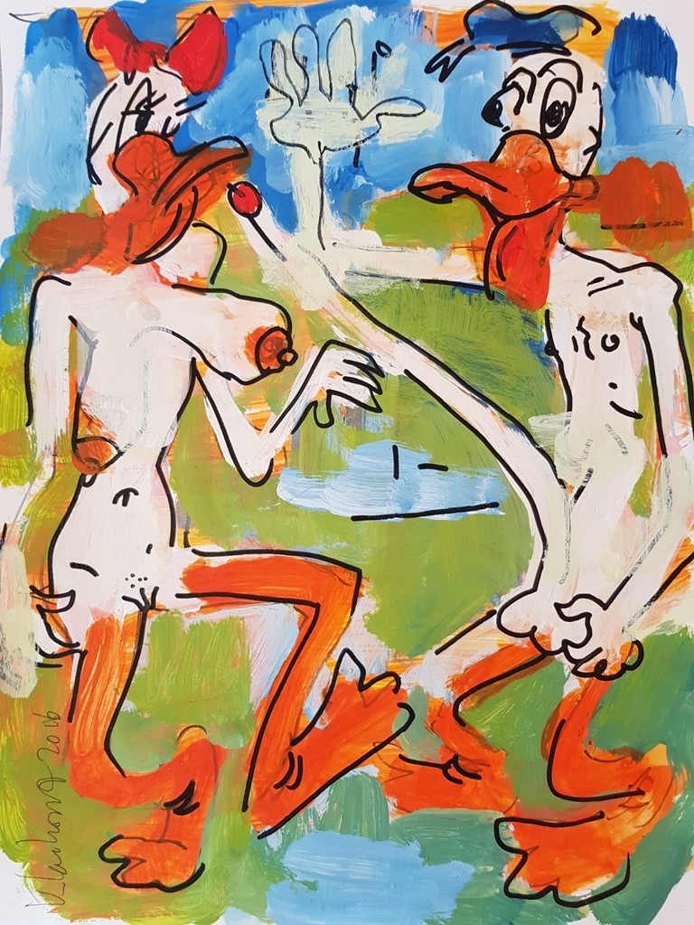 Peter Klashorst - origineel werk - serie Dagobert Duck kopen? Bied vanaf 1!