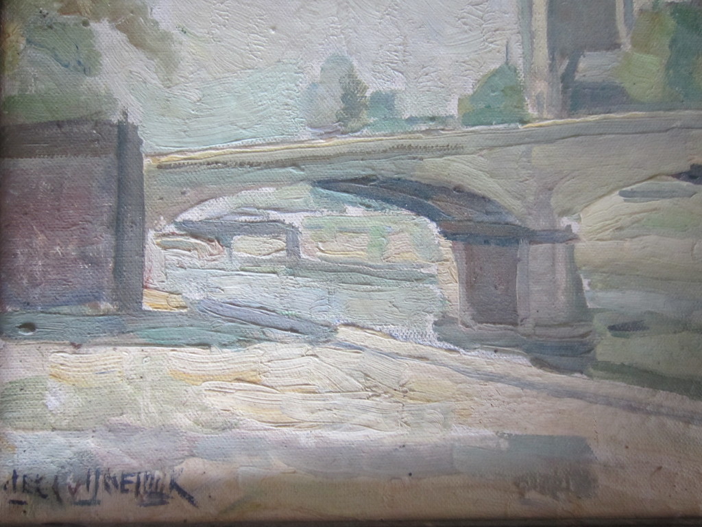 Cees van Ijssedijk Olie op doek Parijs kopen? Bied vanaf 1!