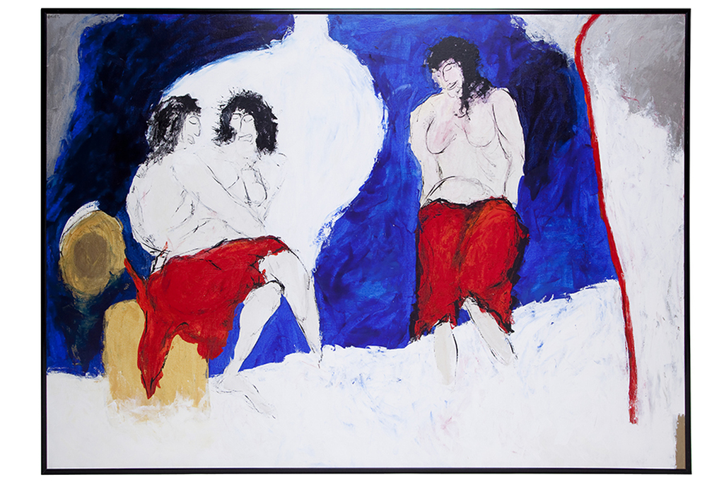 Menno Bauer: acryl op doek, Liefde en vriendschap, 180 x 130 cm kopen? Bied vanaf 250!