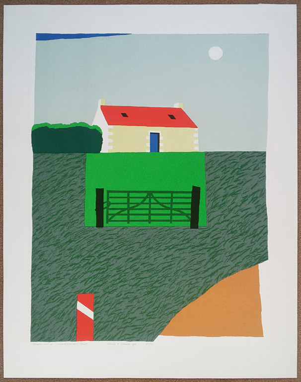 Harrie Gerritz - Monument in gemoderniseerd land, zeefdruk kopen? Bied vanaf 90!