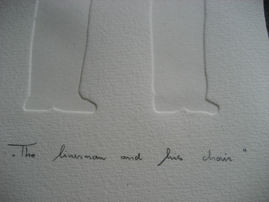 Leentje Linders:ets,"The linesman and his chair" kopen? Bied vanaf 45!