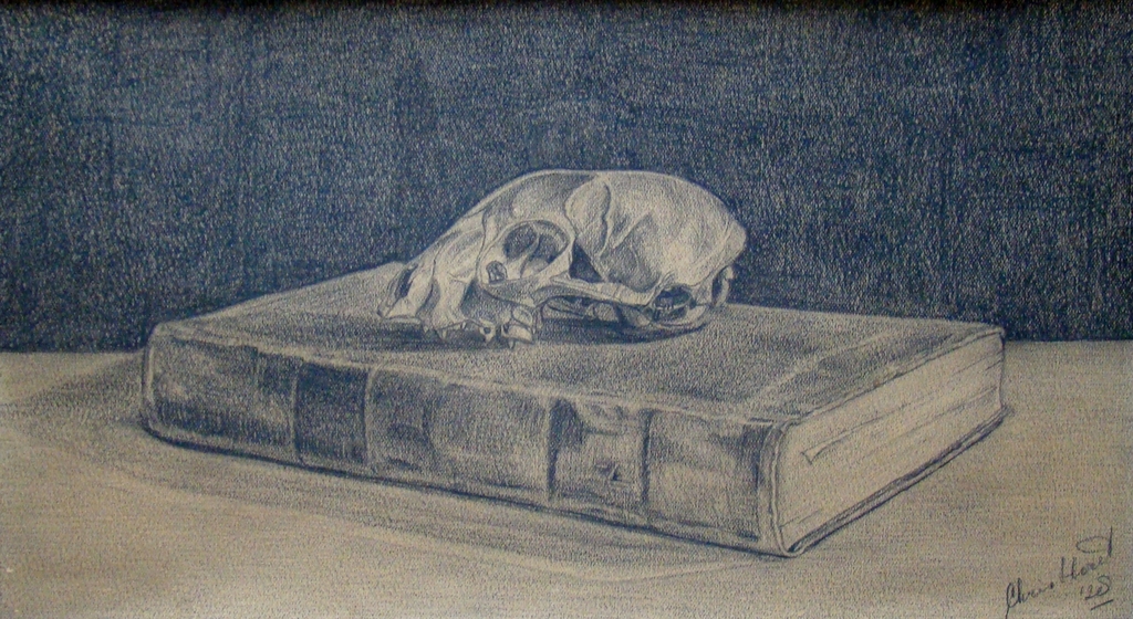 Chris Moret (1906-1979) - Vanitas stilleven 1928 - potlood kopen? Bied vanaf 1!