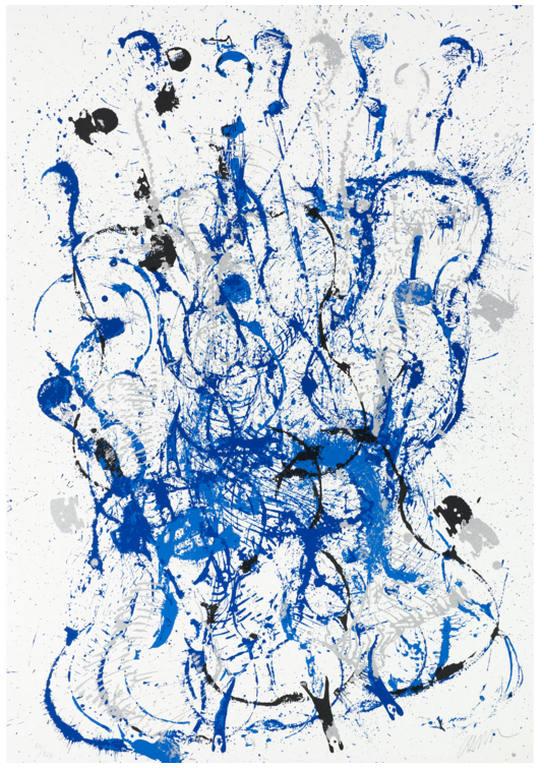 Arman: Zeefdruk, Melody for Strings IV (groot!) verkocht voor € 200!