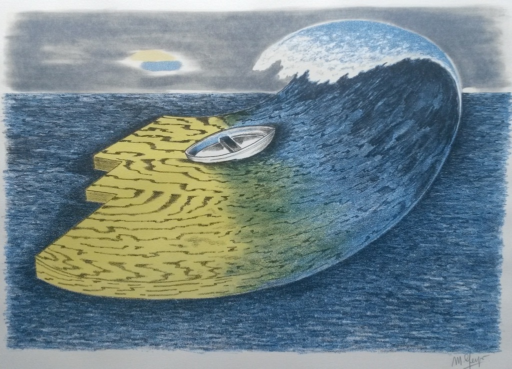 Mareike Geys, litho, Zeegezicht kopen? Bied vanaf 35!