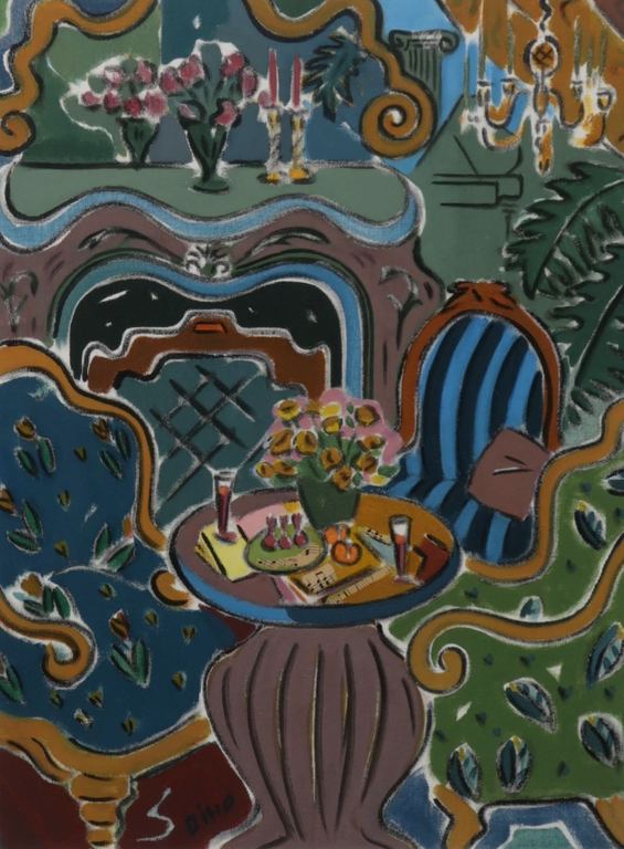 Betty Disco: Acryl op canvaspapier, At this hour - Ingelijst kopen? Bied vanaf 20!