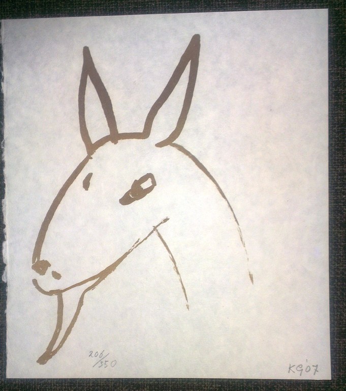 Klaas Gubbels-litho-De Chevrolet & Het Geitje handgesigneerd en genummerd  kopen? Bied vanaf 200!