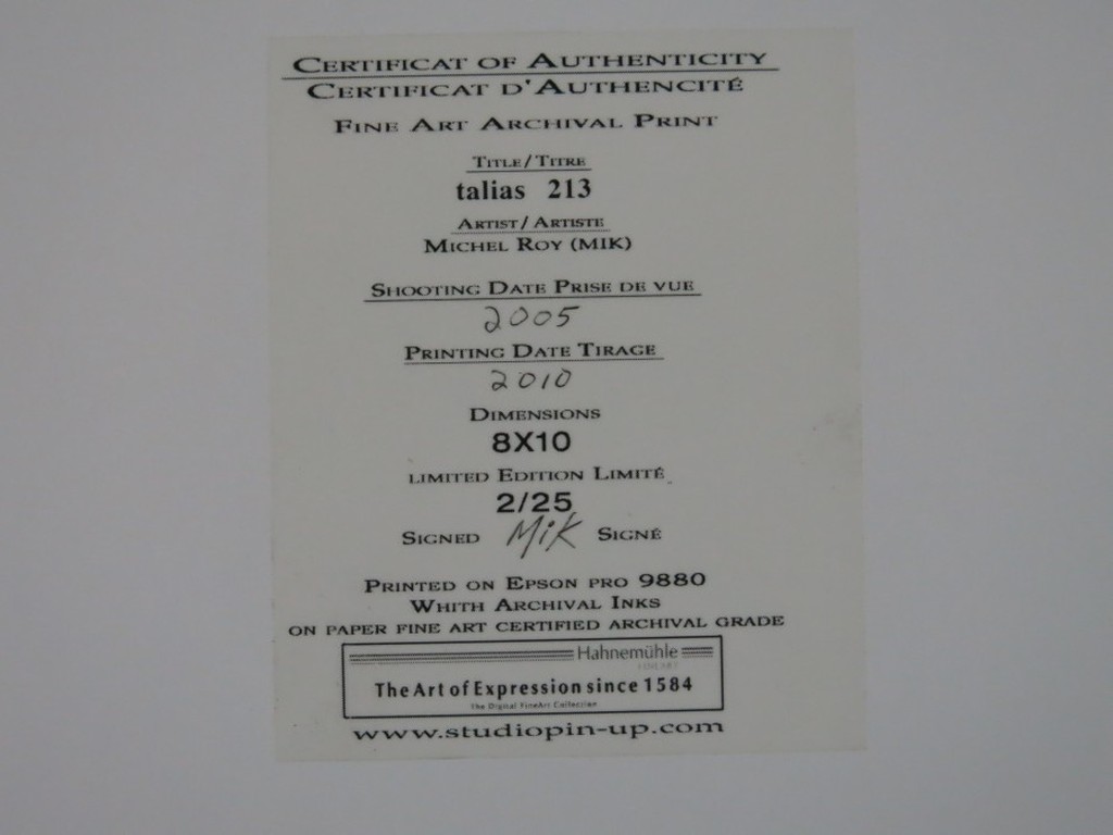 Michel Roy (MIK): Foto, Talias 213 kopen? Bied vanaf 1!