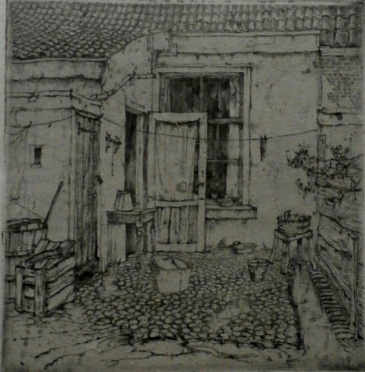 Arend Hendriks - ets: Achtertuintje kopen? Bied vanaf 45!