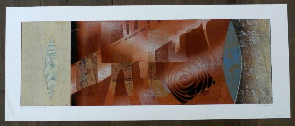 Rita Lentz - Houtdruk: De laatste maan - 1995 - oplage 7 stuks kopen? Bied vanaf 55!