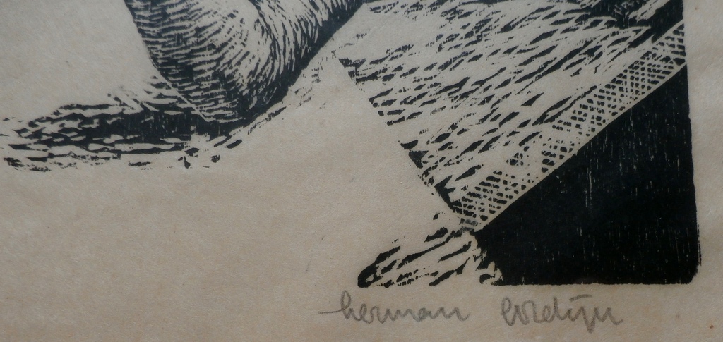 Herman Gordijn - houtsnede: naakt  kopen? Bied vanaf 90!