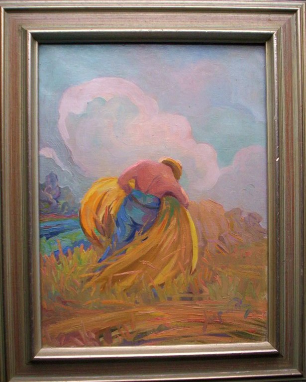 Jaap de Ruig.1909-1992. De Korenbinder. verkocht voor € 195!