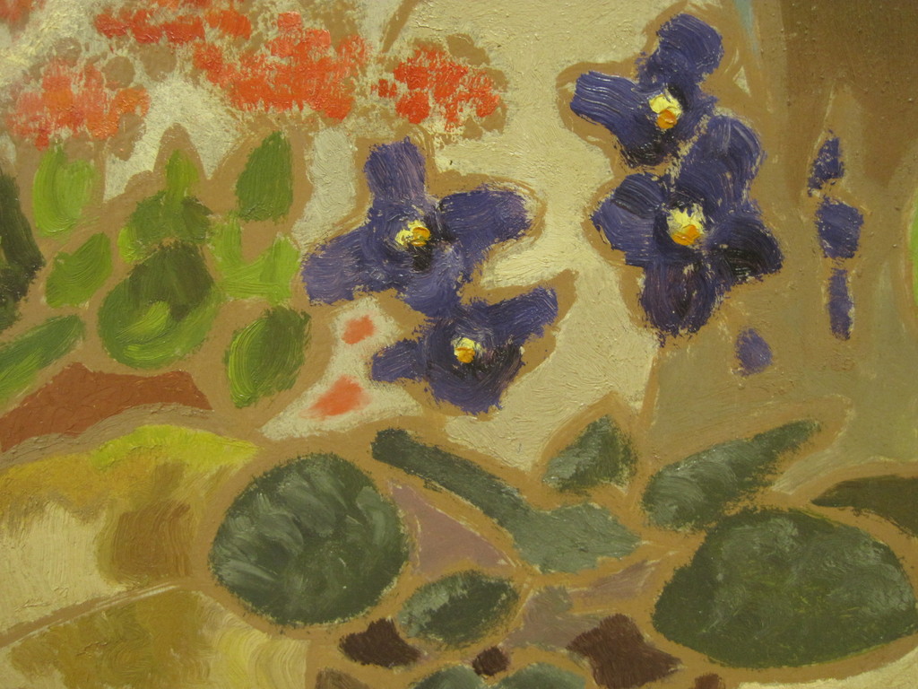 Sebo Detmers ( 1910 - ?) olieverf  "stilleven met viooltjes" 1966 gedateerd kopen? Bied vanaf 1!