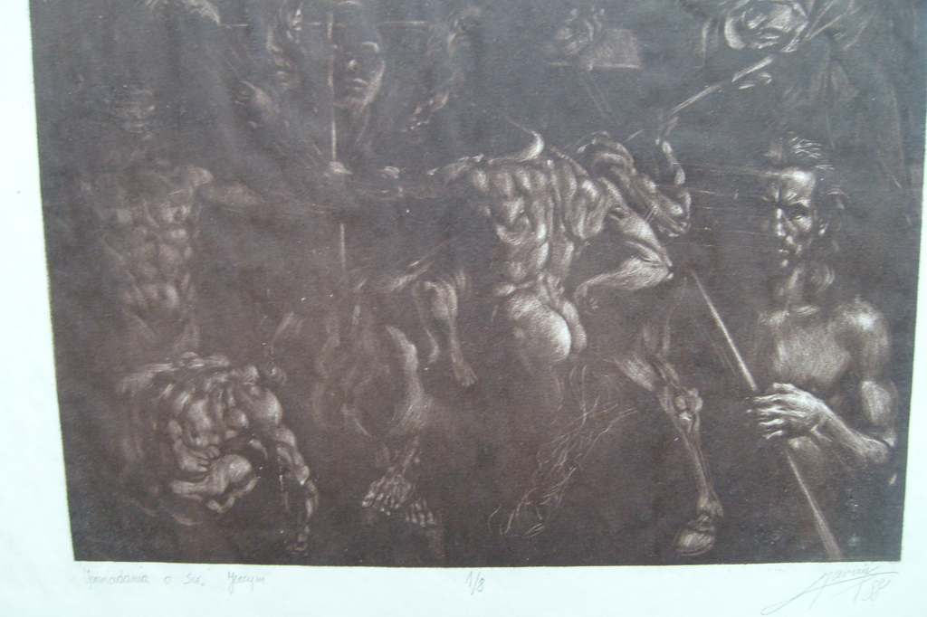 Antanas Moncys, litho, r.o. hand ges. 1988 - nr.1/8 kopen? Bied vanaf 25!