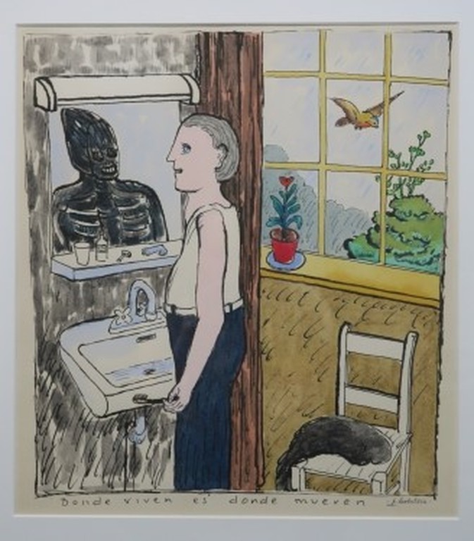 Pieter Holstein: Ets, Donde viven es donde mueven - Ingelijst kopen? Bied vanaf 35!