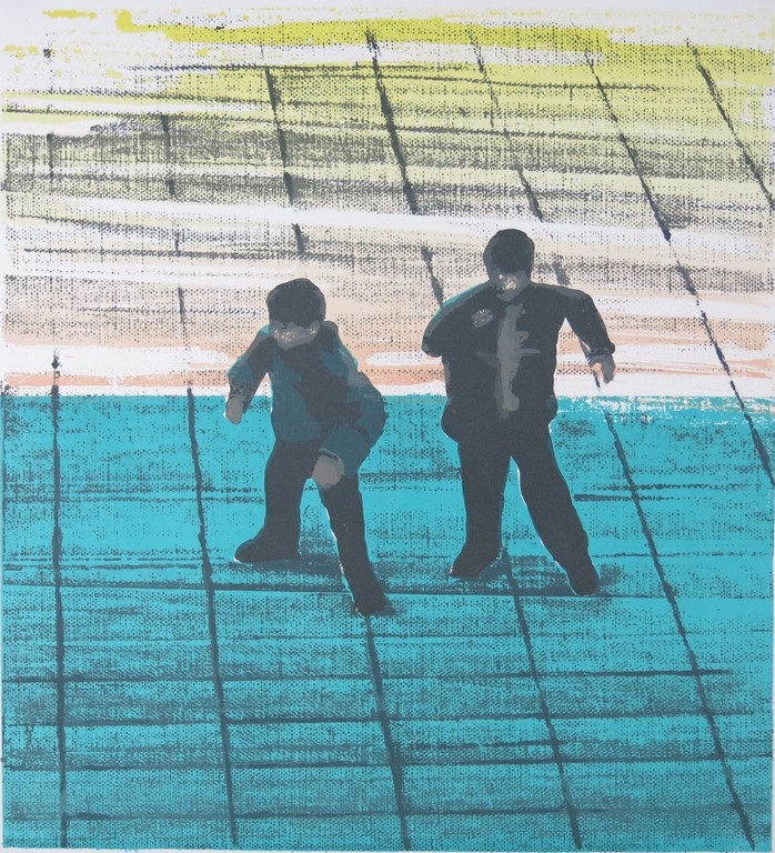 Koen Vermeule: Litho, Twee jongens verkocht voor € 70!