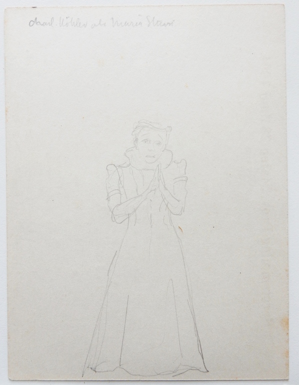 Harm Kamerlingh Onnes (1893-1985) - 'Charlotte Köhler als Maria Stuart' 1942 2x kopen? Bied vanaf 1!