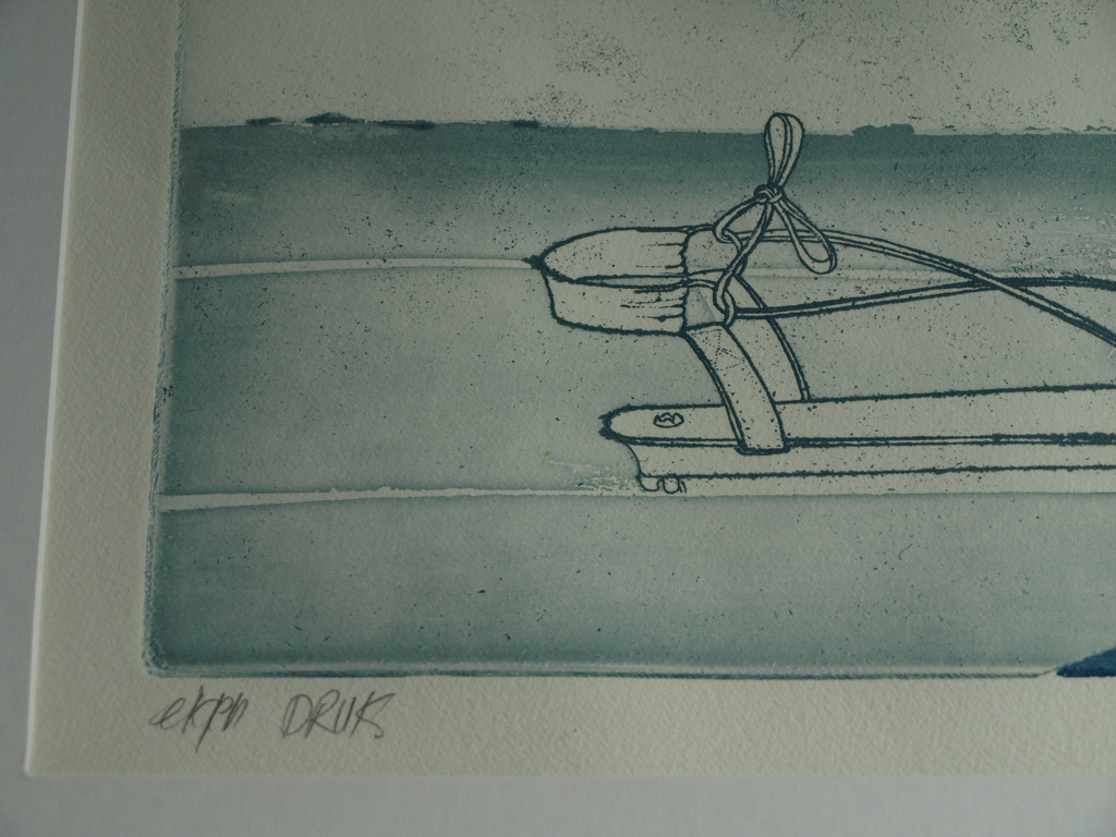 Sjoerd Bakker : Ets en aquatint , ‘Het ongeluk’ – gesigneerd & ingelijst - 1975  kopen? Bied vanaf 1!