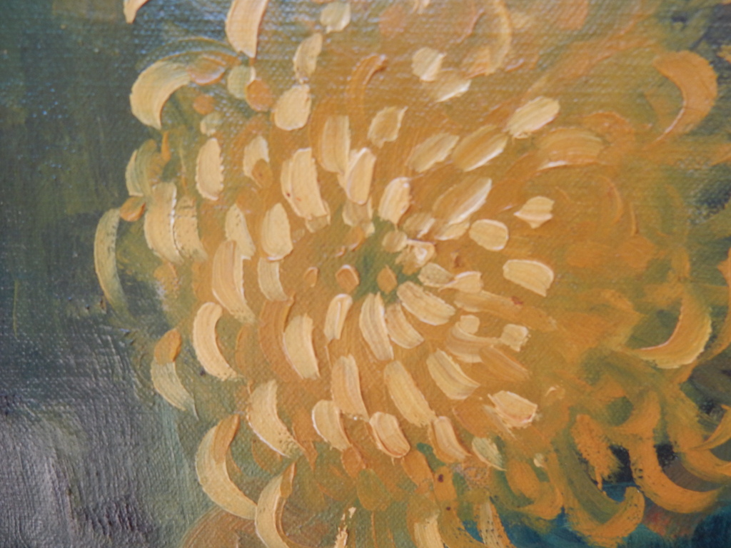 H.W. Eckhardt, stilleven, gele bloemen in vaas, olieverf op doek.H kopen? Bied vanaf 75!