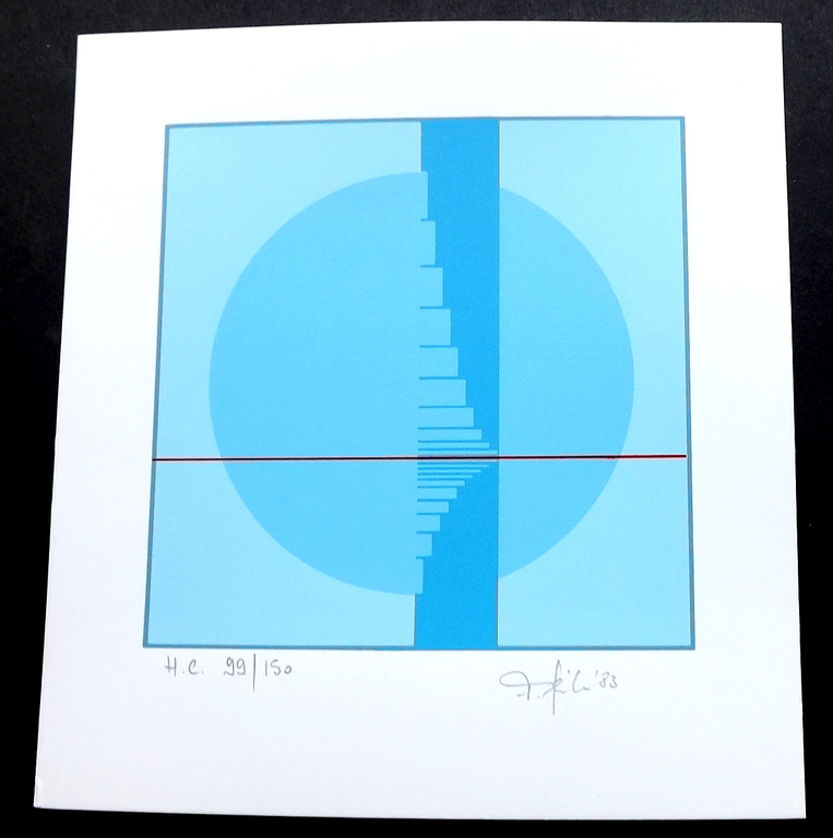 Friedrich Geiler - 3x litho - Konstruktive Landschaft I, II, III  kopen? Bied vanaf 1!