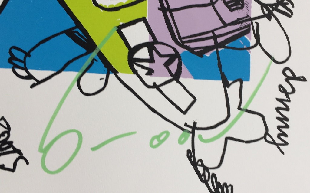 Herman Brood - Originele hand gesigneerde zeefdruk - Biggles, Buck kopen? Bied vanaf 1!