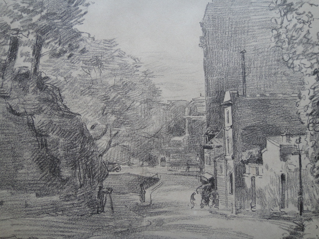 Johan Laurent ter Veer (1895-1970) , tekening, Parijs I verkocht voor € 45!