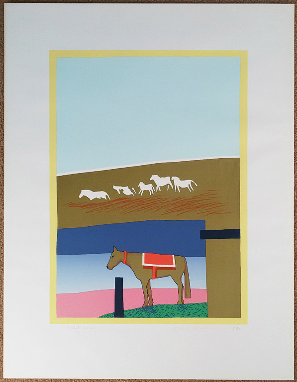 Harrie Gerritz - Wild horses, zeefdruk kopen? Bied vanaf 75!