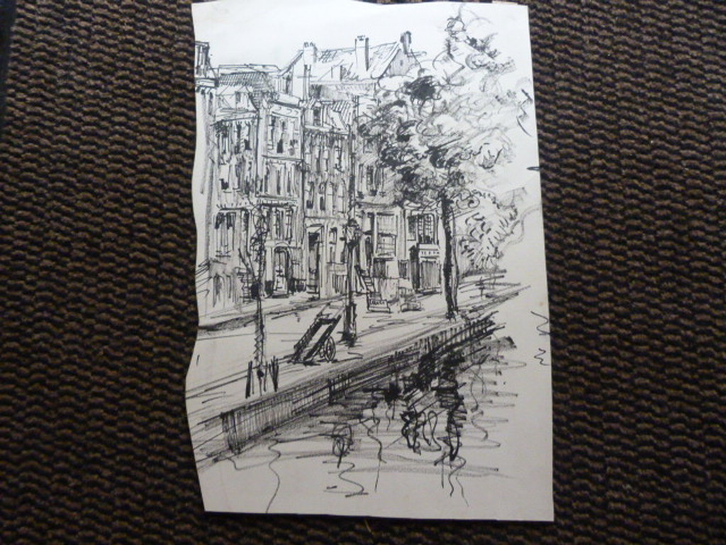 Jobst Heinrich Frese ( 1914 - 1986 ) - 3 x  tekening/aquarel kopen? Bied vanaf 1!