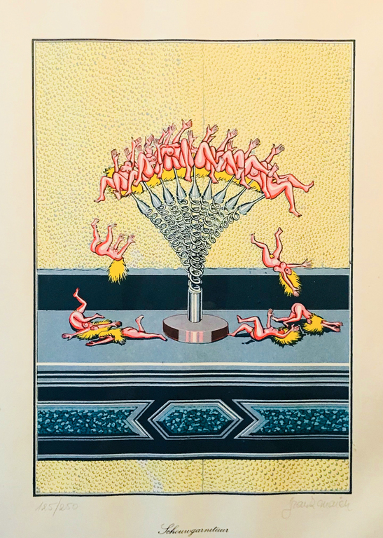 Frank Maieu (1952) - Schouwgarnituur ( ingelijst) kopen? Bied vanaf 1!