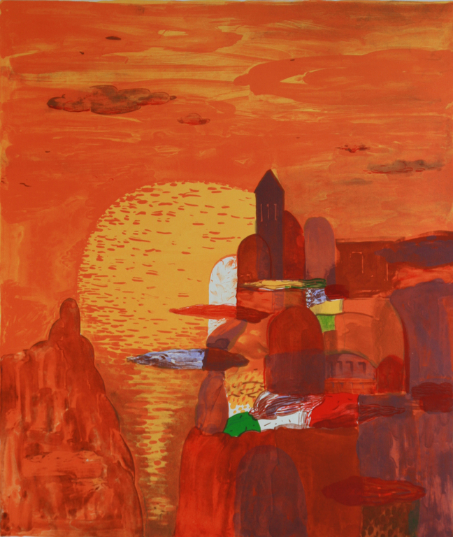 Baldin Ahmad: Zeefdruk, Denkbeeldige stad verkocht voor € 45!