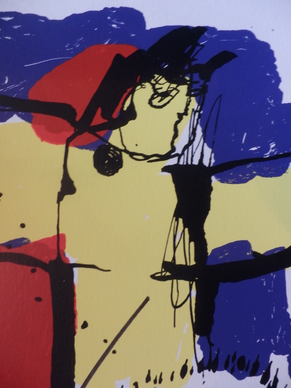 HERMAN BROOD, Gelimiteerde en HANDGESIGNEERDE Zeefdruk  BRASIL GOD kopen? Bied vanaf 95!