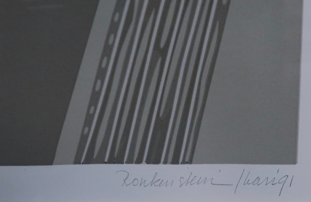 Harr Scheffer: Zeefdruk, Ronkenstein -Ingelijst kopen? Bied vanaf 35!