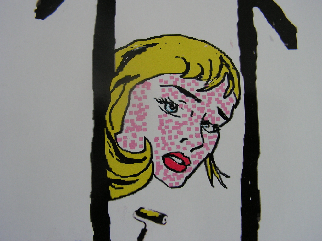 TH - zeefdruk - 'Girl' - gesigneerd - oplage 20 kopen? Bied vanaf 15!