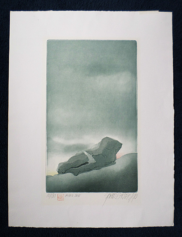 Sjoerd Bakker – Gebarsten rots, aquatint ets kopen? Bied vanaf 40!