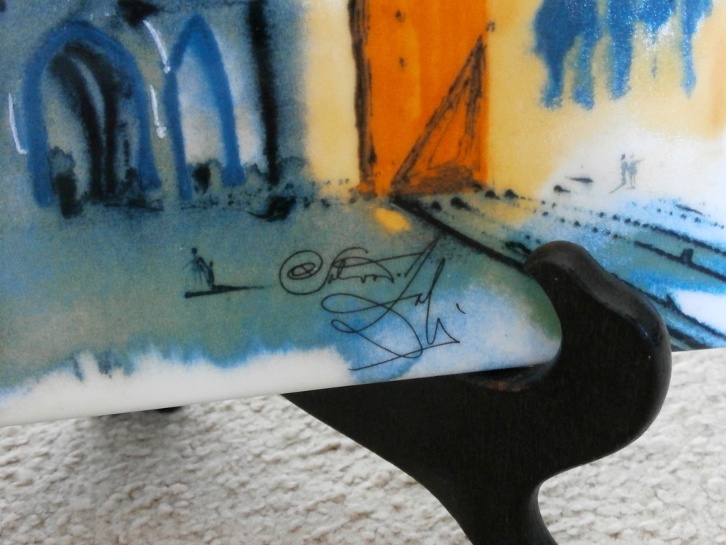 SALVADOR DALI - San Marcoplein Venetië – Wandplaat, ca 1970 kopen? Bied vanaf 175!