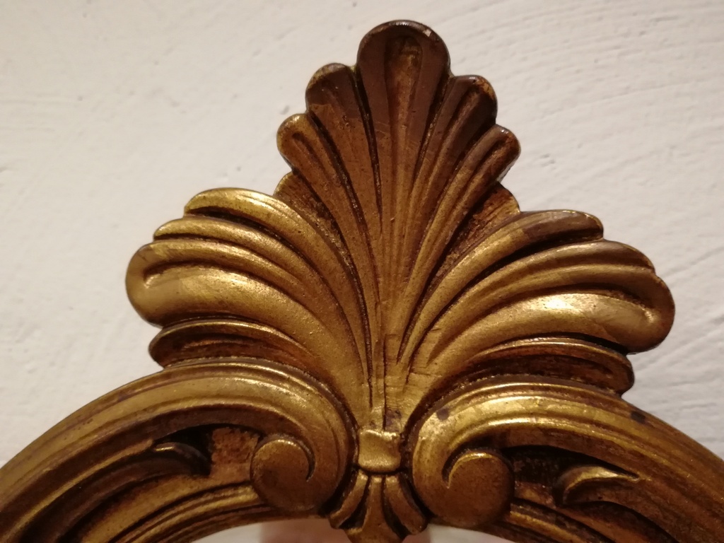 prachtige gesculpteerde en gebronzeerde spiegel - periode 1960 kopen? Bied vanaf 50!