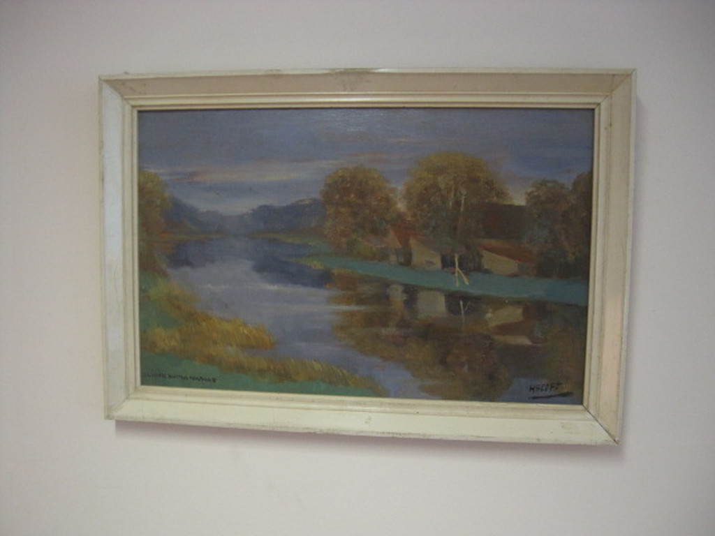 Mooi nabloei Haagse School olieverf "buiten Spaarne" van Herman Heuff 1875-1945 kopen? Bied vanaf 1!