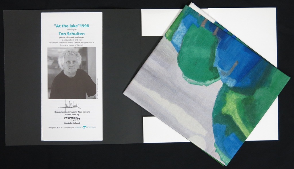 Ton Schulten: Zeefdruk op zijde, At the lake kopen? Bied vanaf 50!
