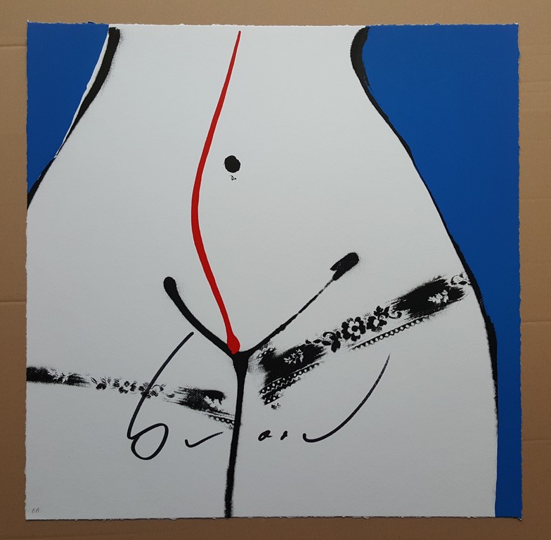 Hips Blauw - gesigneerde zeefdruk op papier - E/A exemplaar verkocht voor € 140!
