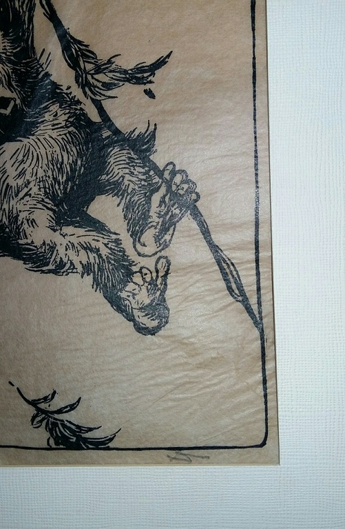 Theo Dijkwel, litho, klimmend aapje kopen? Bied vanaf 20!