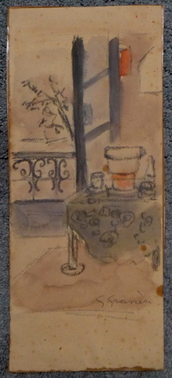 Gérard Grassère, aquarel, stilleven. kopen? Bied vanaf 1!