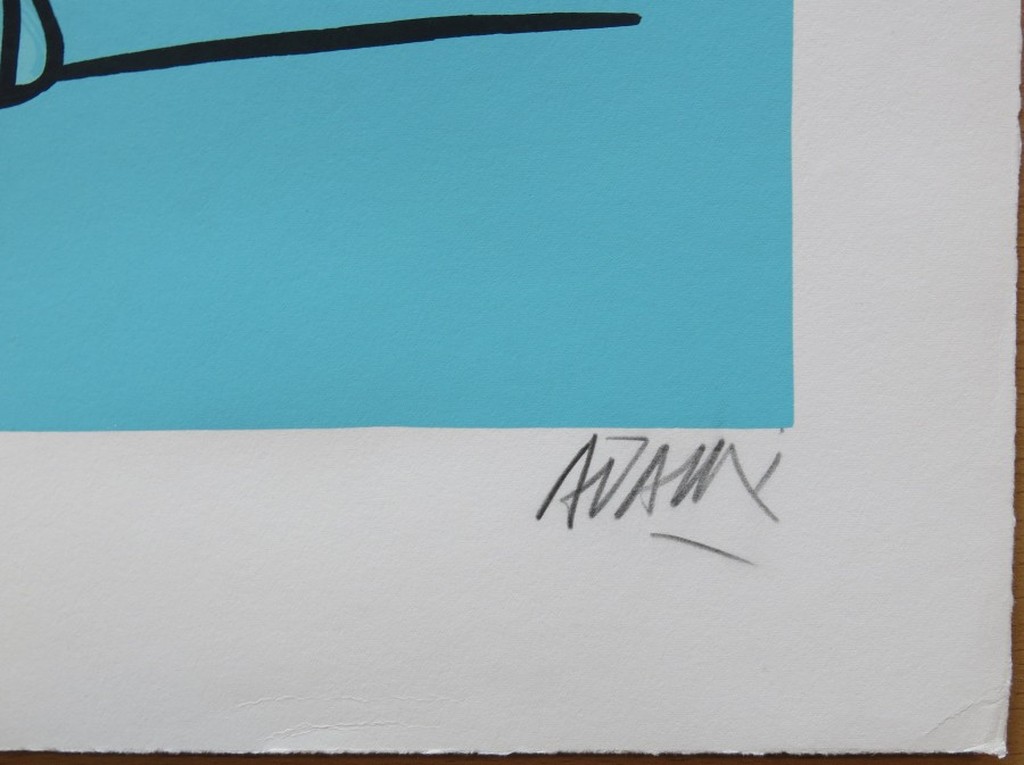 Valerio Adami: Zeefdruk, Figure de dos kopen? Bied vanaf 100!