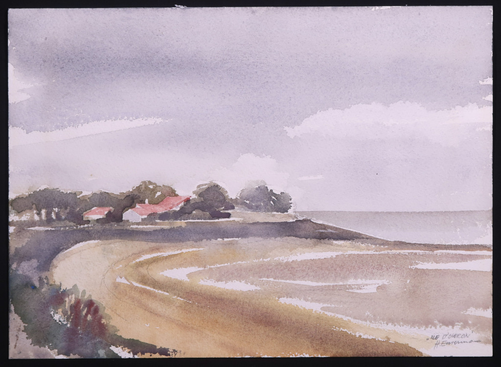 Hen Euverman: Aquarel, Ile d'Oleron kopen? Bied vanaf 35!