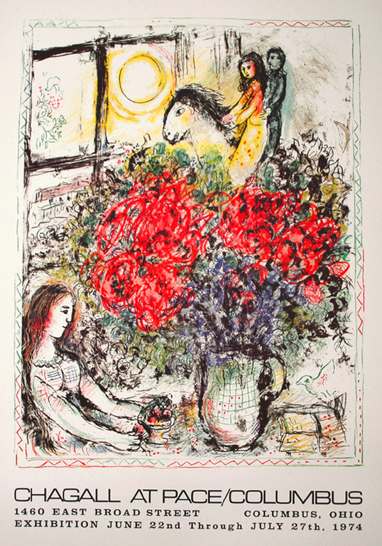 Marc Chagall, La Chevauchee, 1974 verkocht voor € 35!