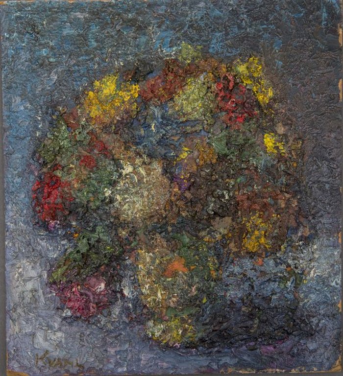 Charles Kvapil (1884-1957), stilleven met bloemenvaas, olieverf op schilderskart kopen? Bied vanaf 60!