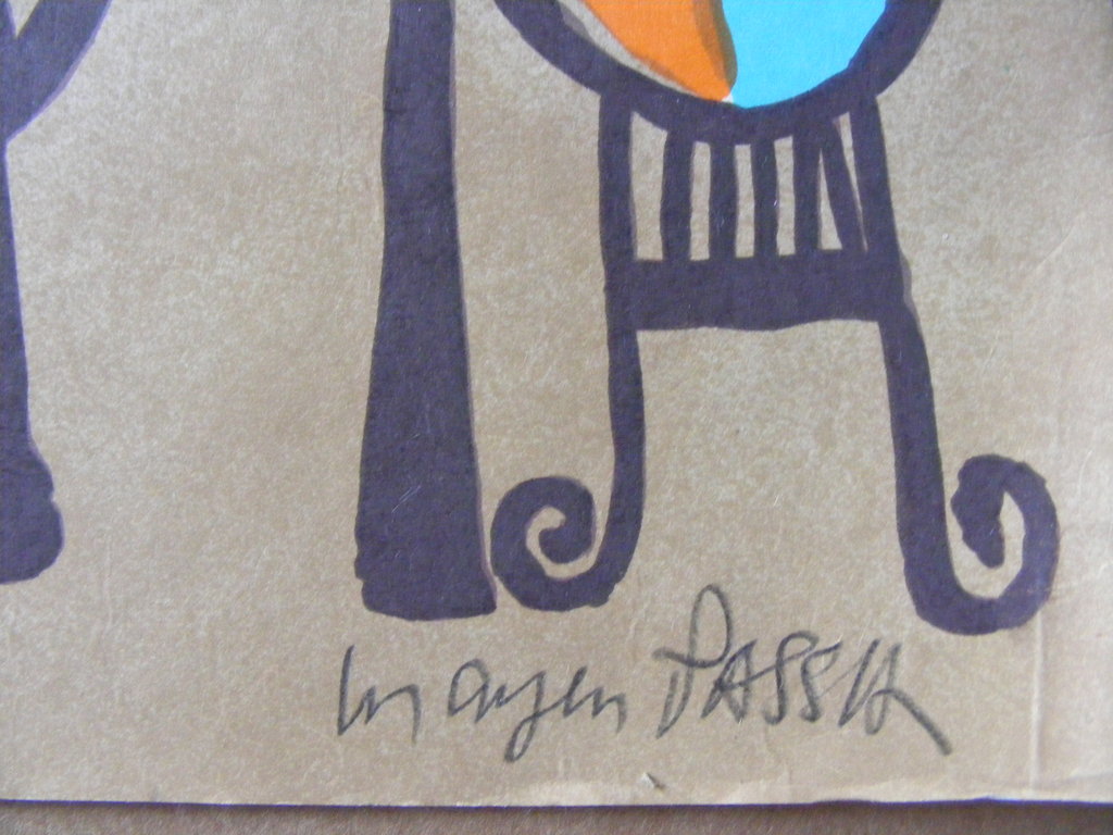 Mayeu Passa, "Abidos", originele lithografie, handgesigneerd. kopen? Bied vanaf 60!