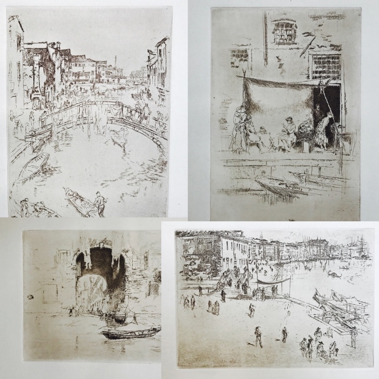 James Abbot McNeill Whistler (1834-1903) - Set van 4 Fotogravures - 1886 kopen? Bied vanaf 1!
