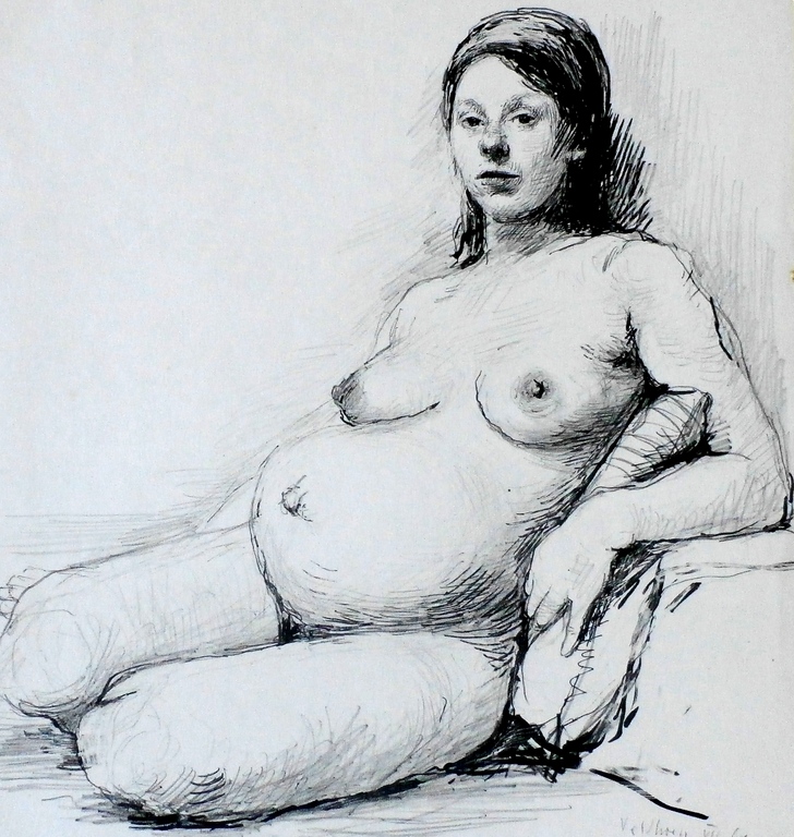 Aat Veldhoen -  grafisch werk: Lotje verkocht voor € 120!