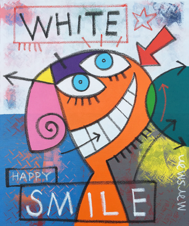 Jean-Paul Marsman: schilderij, White smile kopen? Bied vanaf 400!