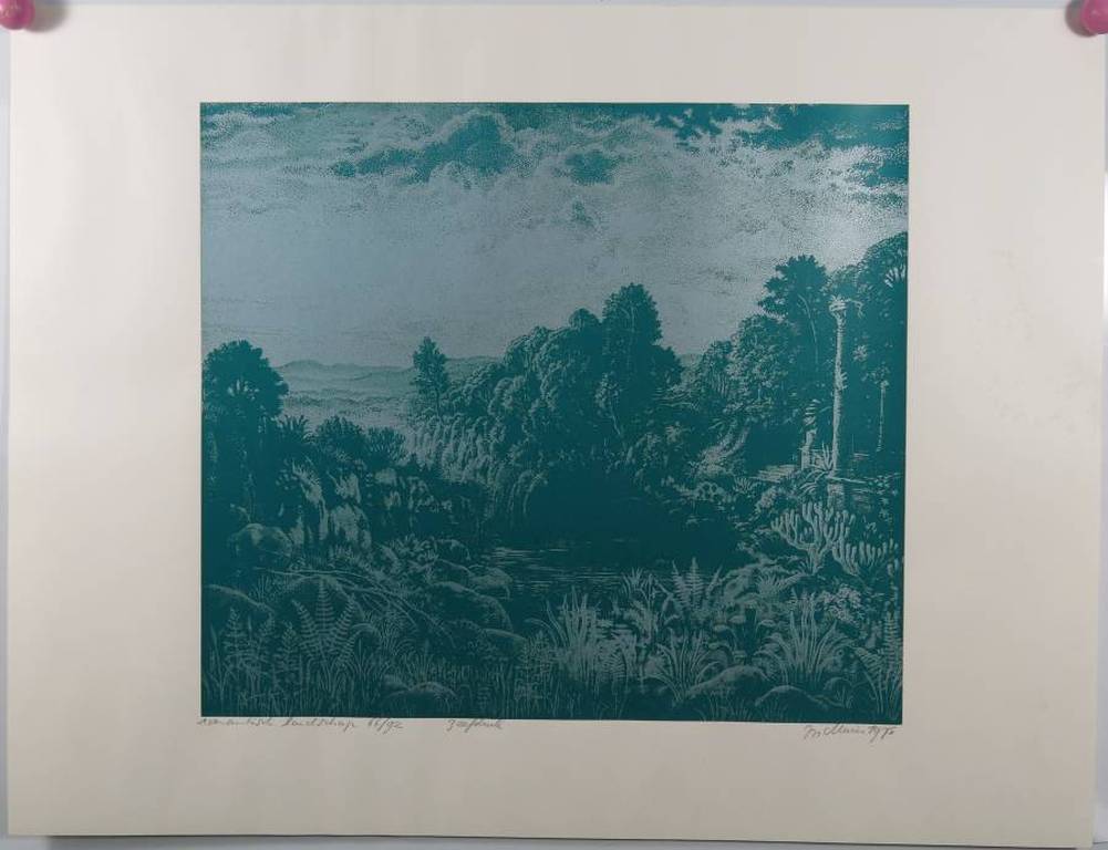 Jos Muris: Zeefdruk, Romantisch landschap kopen? Bied vanaf 1!