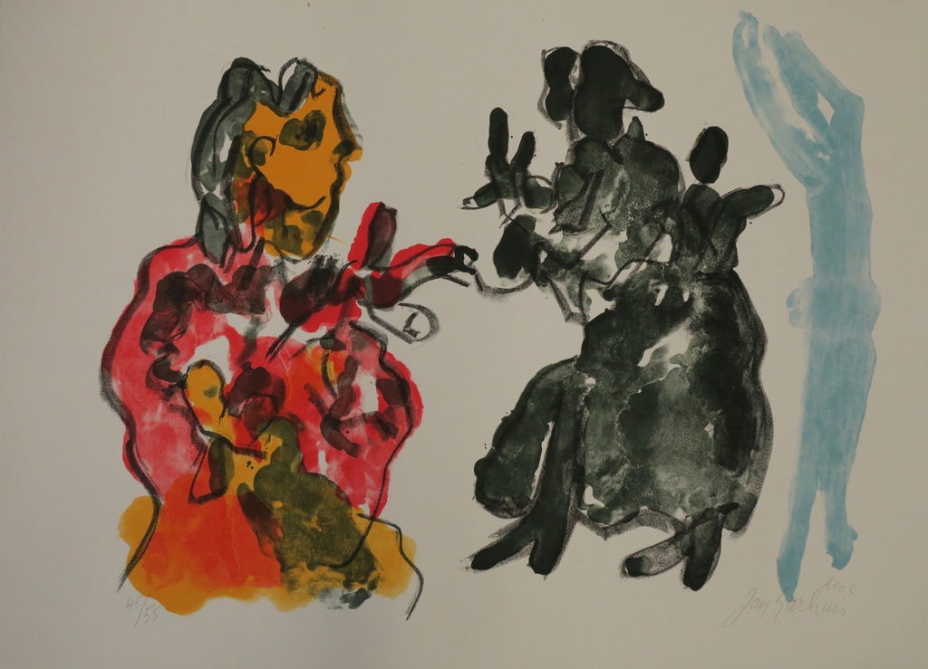 Jan Sierhuis: Litho, Flamenco (rood) kopen? Bied vanaf 50!